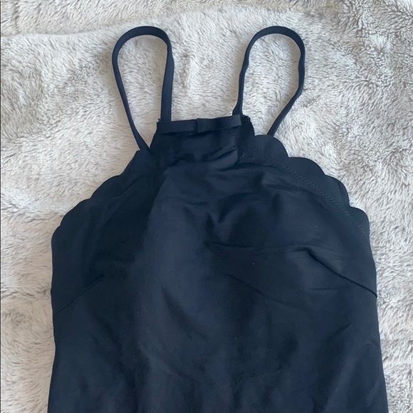 Kate Spade Scalloped High-Neck One-Piece Swimsuit - Picture 2 of 4